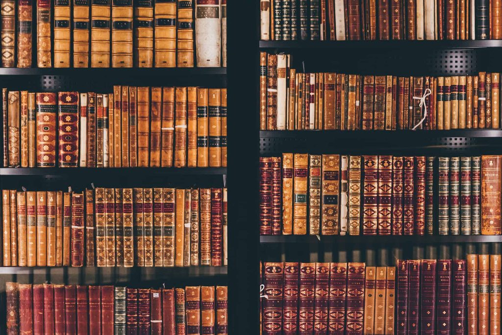 collection-of-old-books-in-shelves