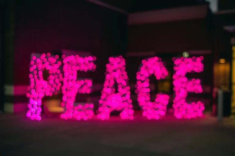 peace-neon-signage